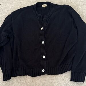 DONNI - Cotton Black Cardigan